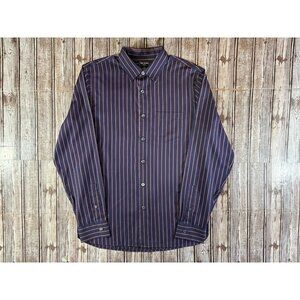 TODD SNYDER X ALBINI Finest Italian Fabric striped Shirt size M Blue multi NWOT